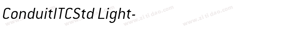 ConduitITCStd Light字体转换